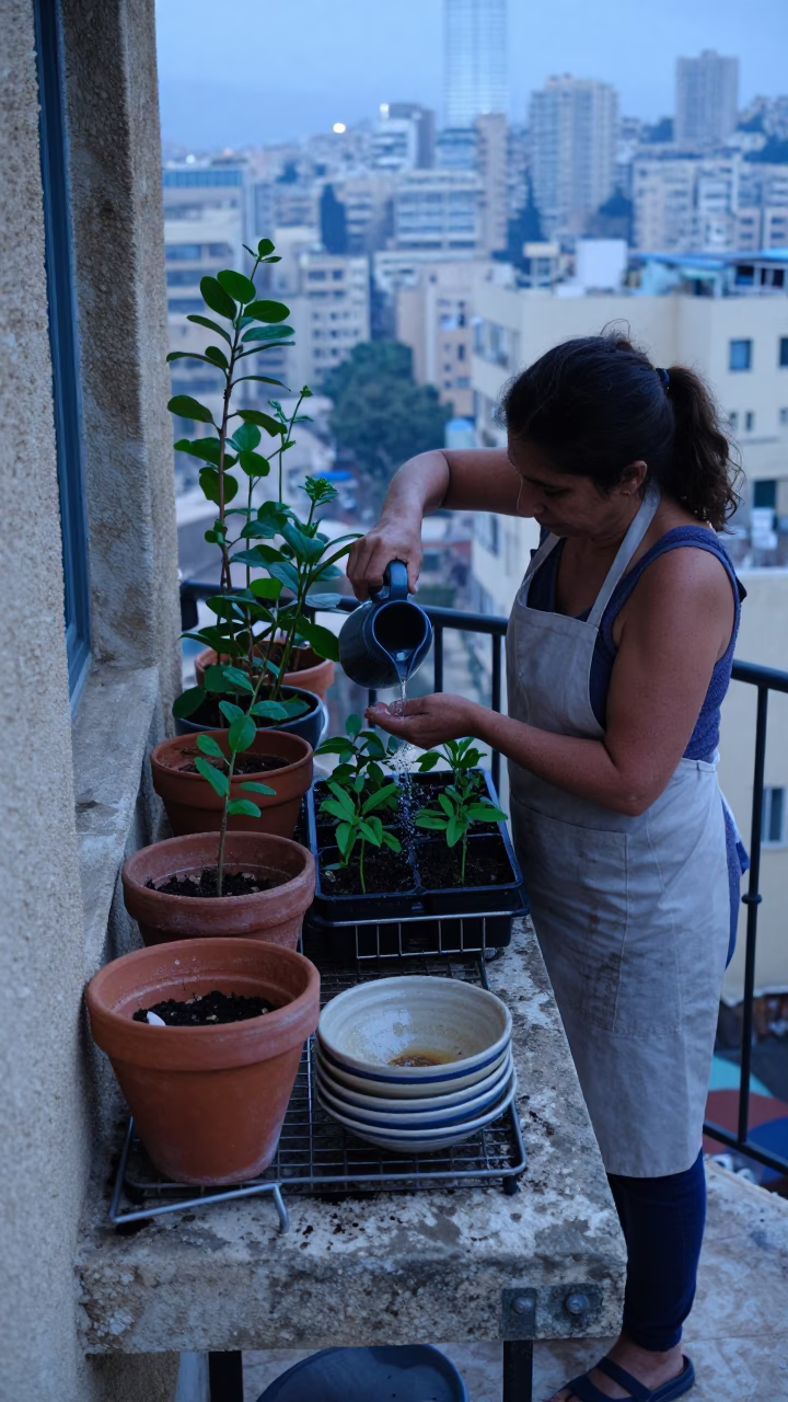Balcony Plants in Beirut in in Beirut, Lebanon