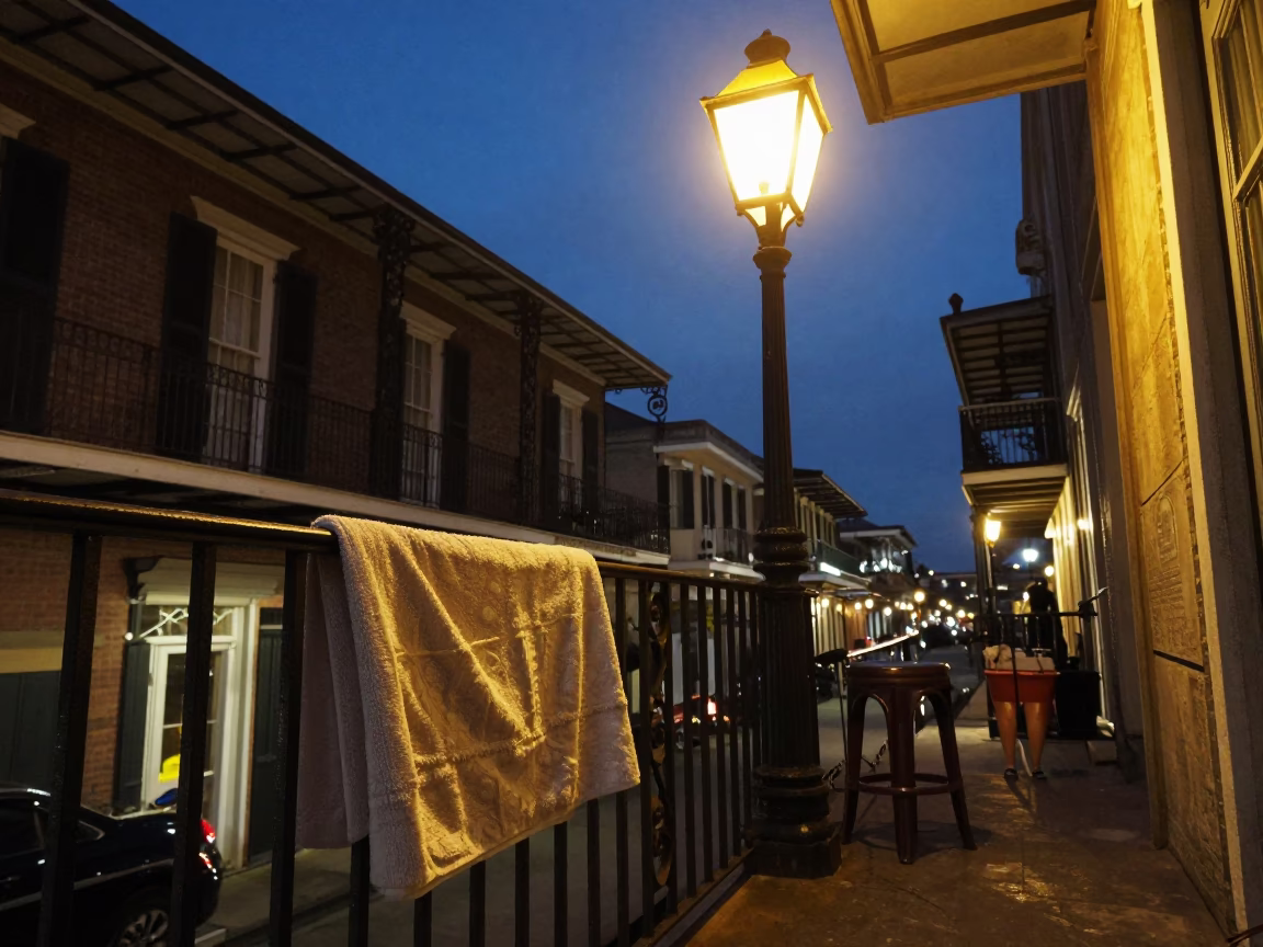 Balcony Rail in New Orleans in in New Orleans, Louisiana, United States