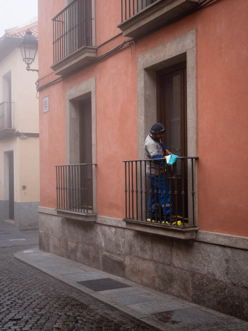 Balcony Railing in Madrid in in Madrid, Spain