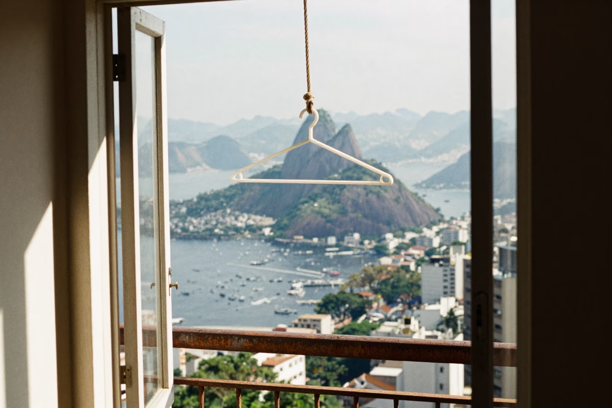 Balcony Railing in Rio De Janeiro in in Rio de Janeiro, Brazil