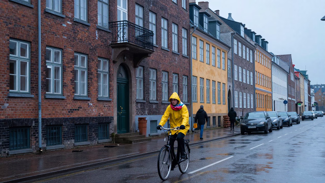 Balcony Scarf in Copenhagen in in Copenhagen, Denmark