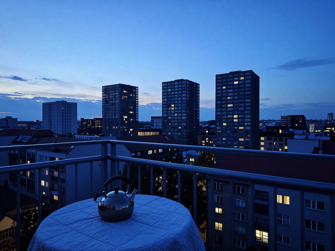Balcony Scene in Berlin in in Berlin, Germany