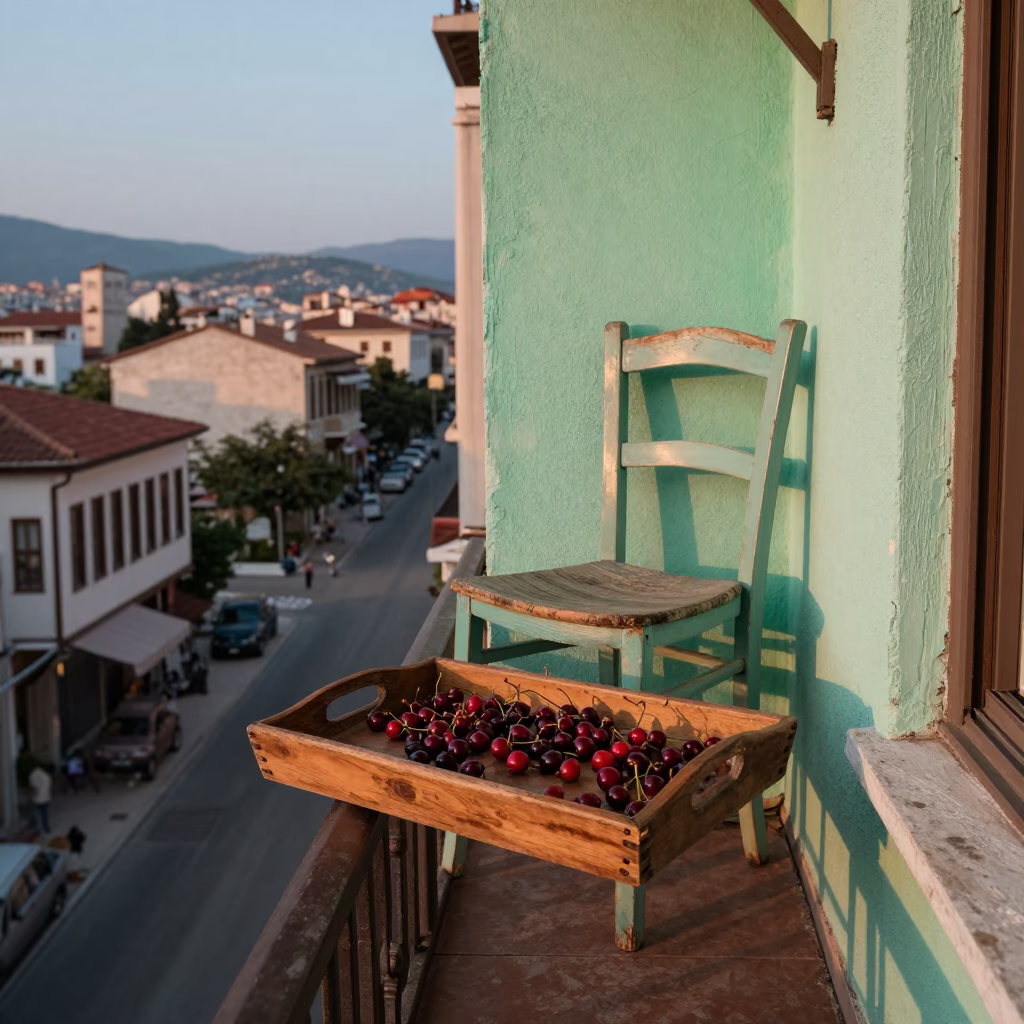 Balcony Scene in Izmir in in Izmir, Turkey