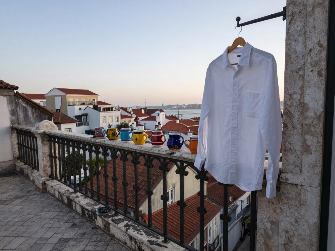 Balcony Scene in Lisbon in in Lisbon, Portugal