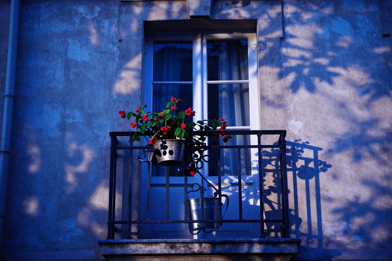 Balcony Scene in Paris in in Paris, France