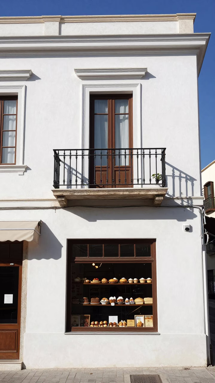 Balcony Shadow in Athens in in Athens, Greece