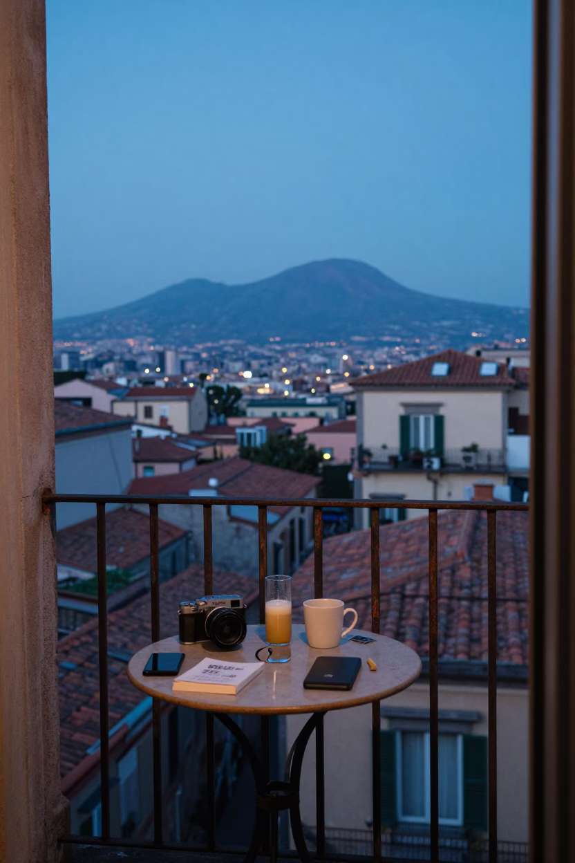 Balcony Table in Naples in in Naples, Italy