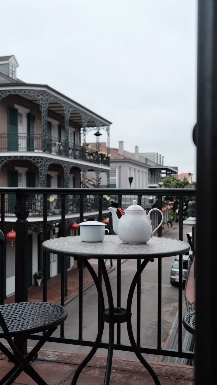 Balcony Table in New Orleans in in New Orleans, Louisiana, United States