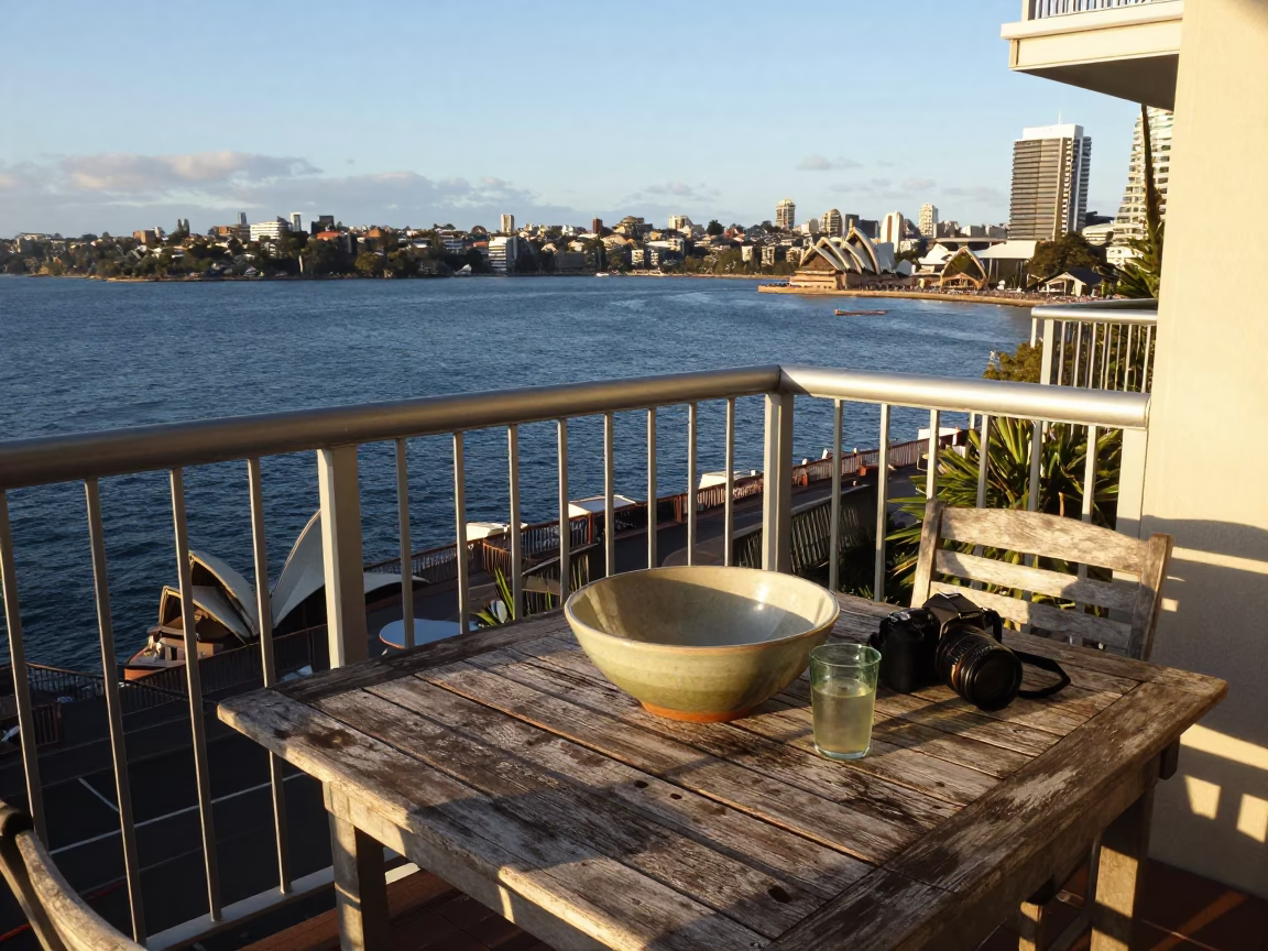 Balcony Table in Sydney in in Sydney, New South Wales, Australia