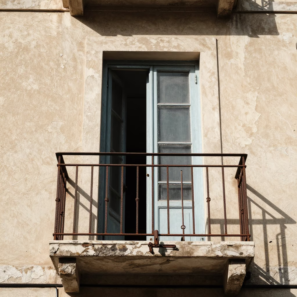 Balcony Window Detail in Beirut in in Beirut, Lebanon