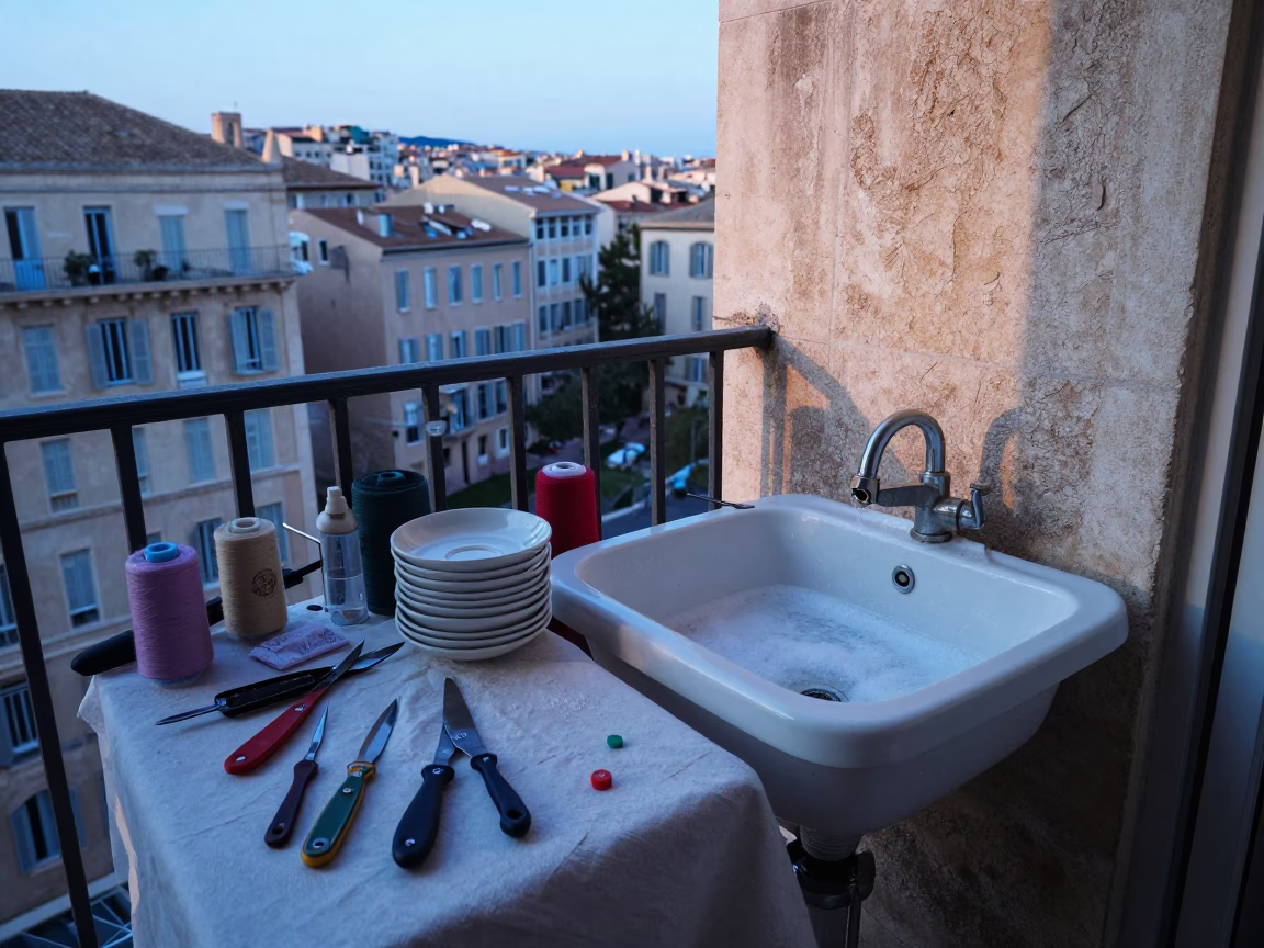 Balcony Workspace in Marseille in in Marseille, France