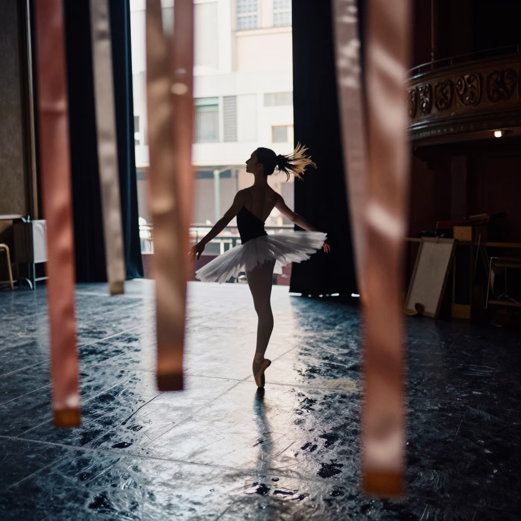 Ballet Dancer En Pointe in Curitiba Wings in in Curitiba