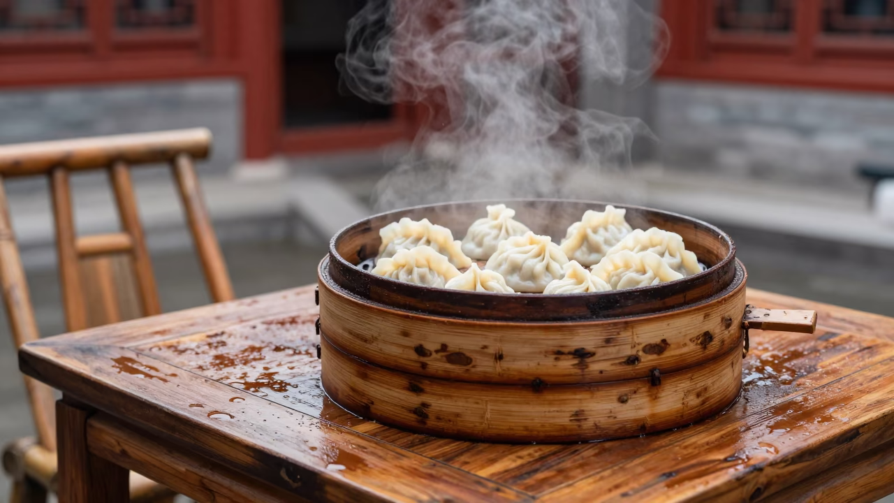 Bamboo Steamer in Beijing in in Beijing, China