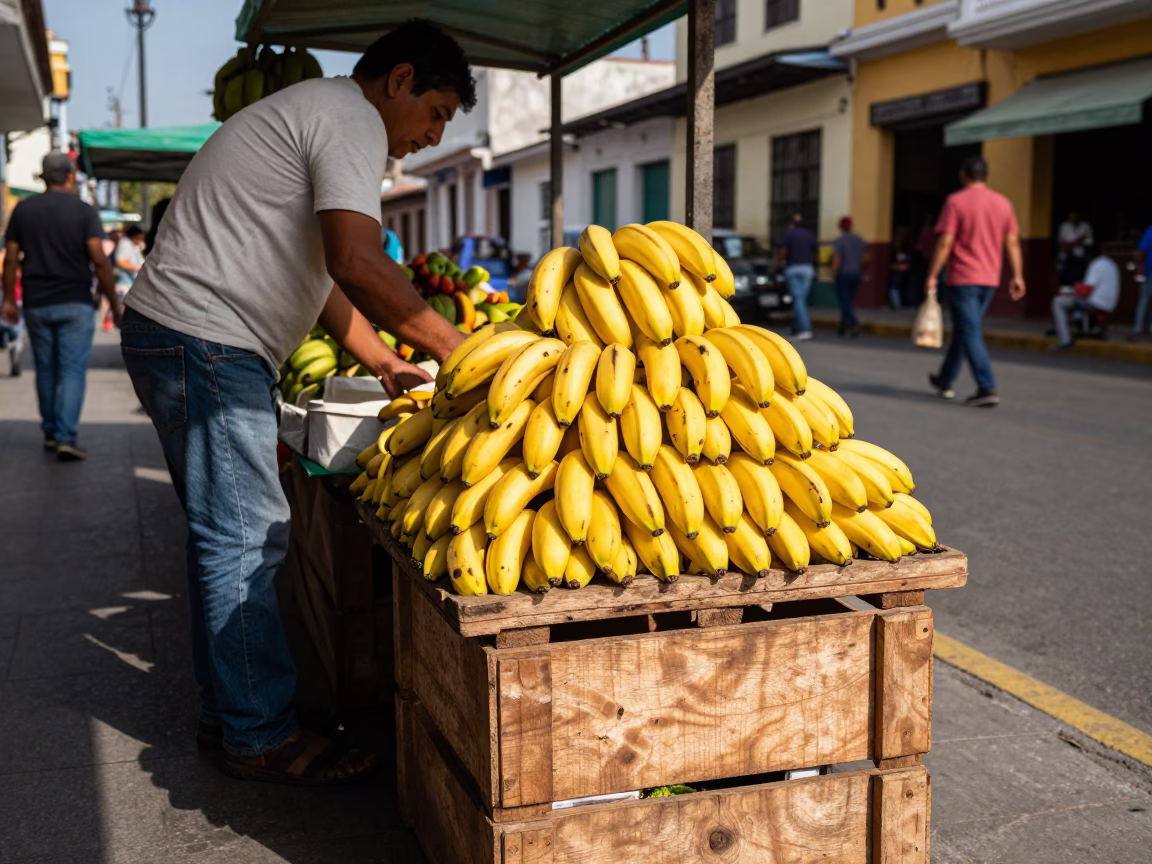 Banana Pyramid in Lima in in Lima, Peru