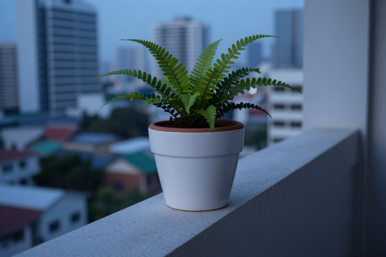 Bangkok White Ceramic Plant Pot in in Bangkok, Thailand