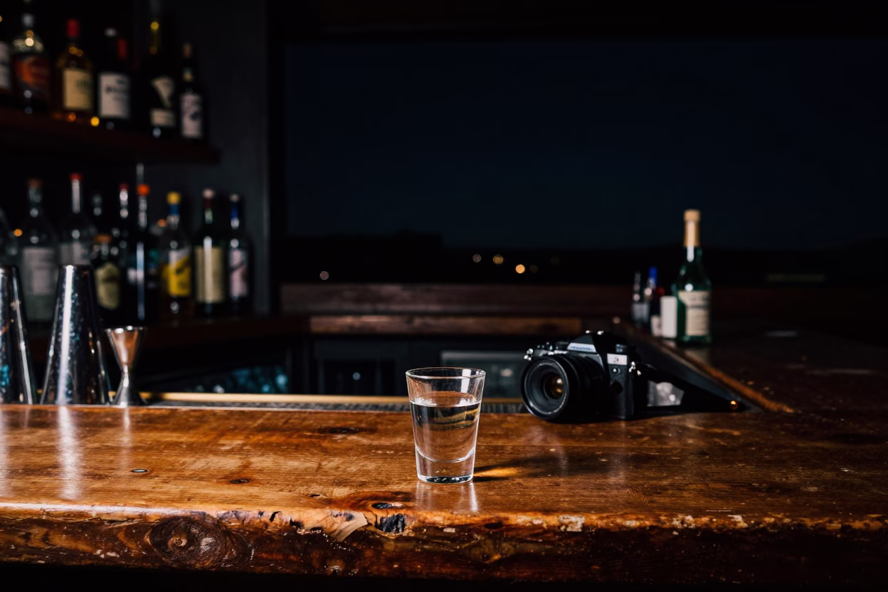 Bar Counter at The Deepest Night Sky Light in Austin in in Austin, Texas, United States