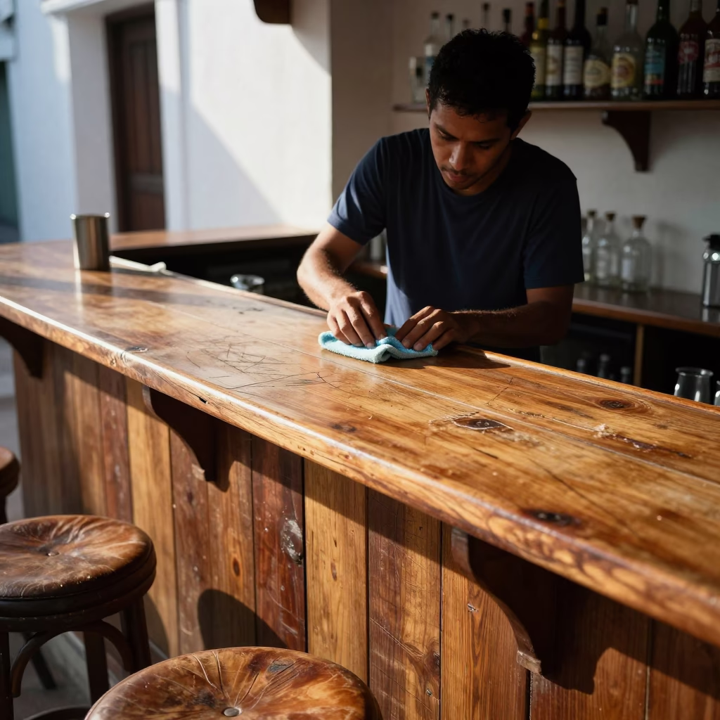 Bar Counter in Cartagena in in Cartagena, Colombia