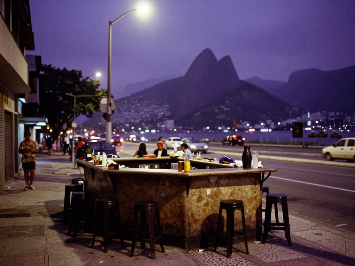 Bar Counter in Rio De Janeiro in in Rio de Janeiro, Brazil