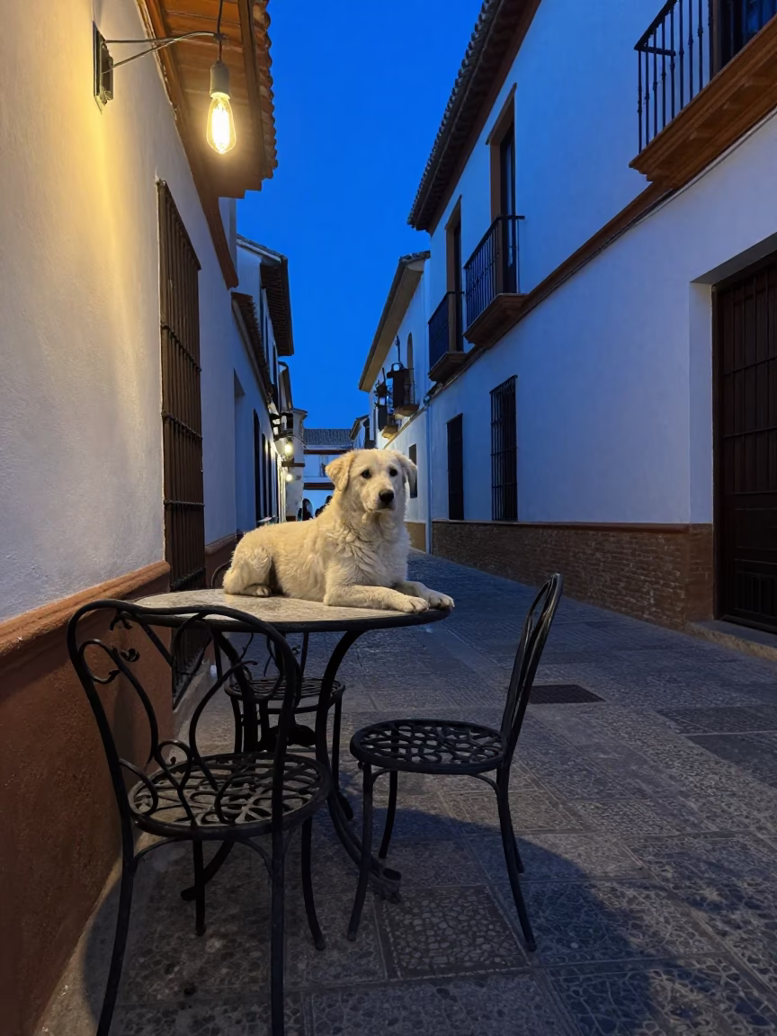 Bar Table in Granada in in Granada, Spain
