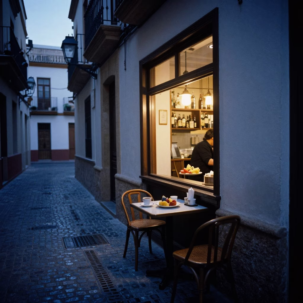 Bar Table in Valencia in in Valencia, Spain