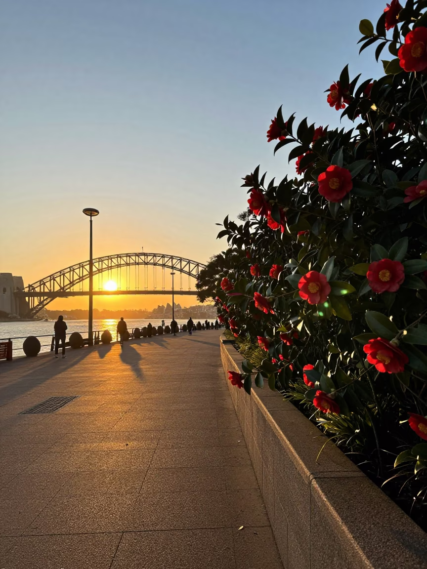 Barangaroo in Sydney at Sunset Light in in Sydney, New South Wales, Australia