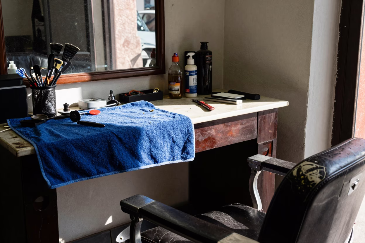 Barber Workbench in Buenos Aires in in Buenos Aires, Argentina