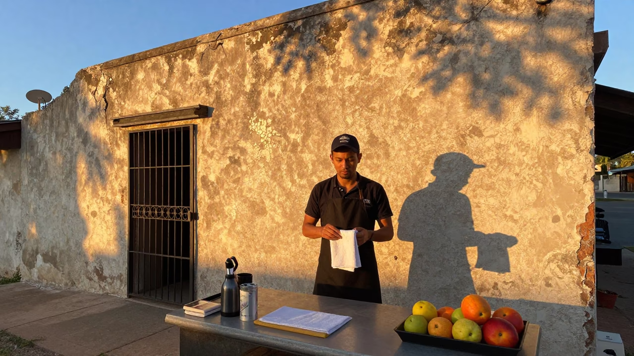 Barista at Golden Hour in in Austin, Texas, United States