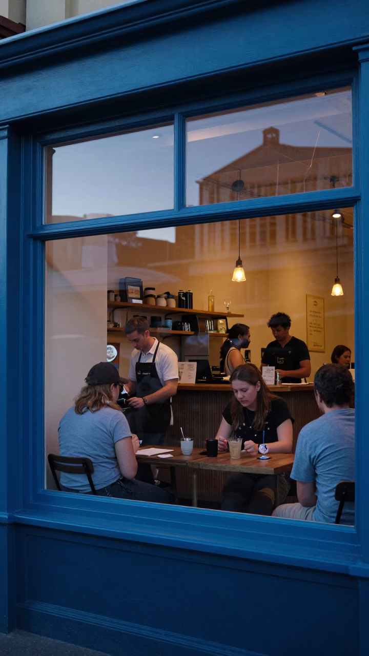 Barista Working in Hobart in in Hobart, Tasmania, Australia