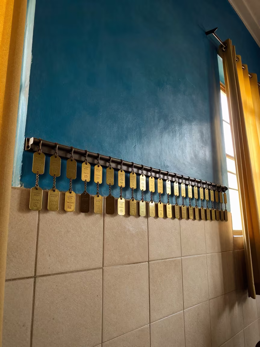 Barracks Bunk Rail in Lusaka Command Post in inside a command post in Lusaka