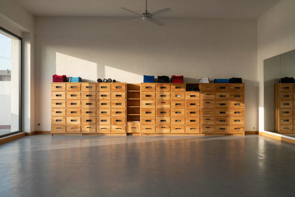 Barre Sock Rental Drawer Quetta Studio in inside a spin studio under class lights in Quetta