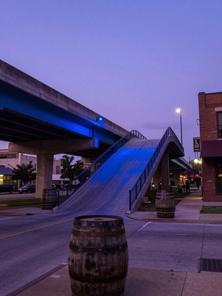 Barrel Coopering in Austin at The Last Blue Light Of Evening in in Austin, Texas, United States