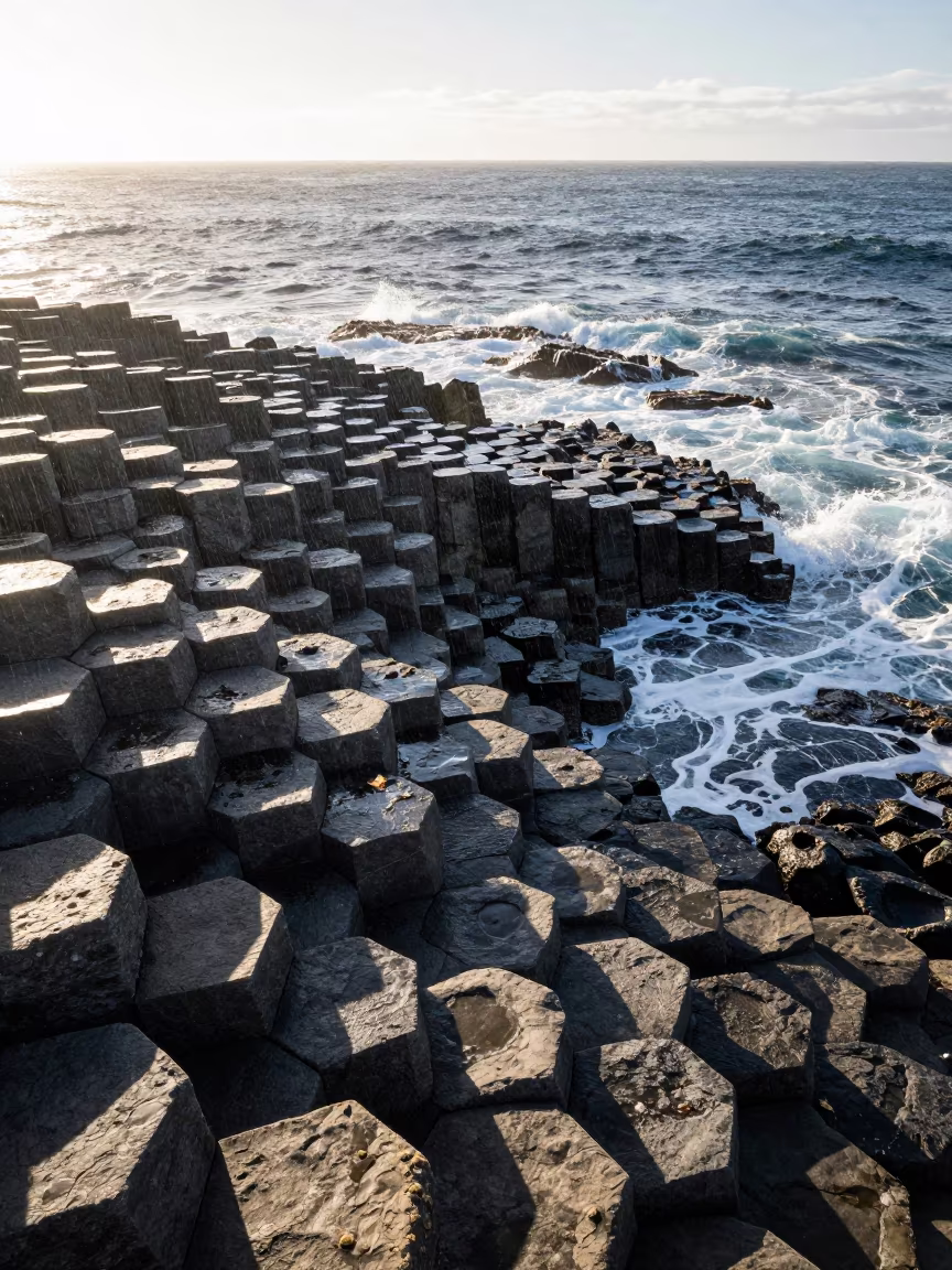 Basalt Columns Cape Town Coast Aerial View in near Cape Town