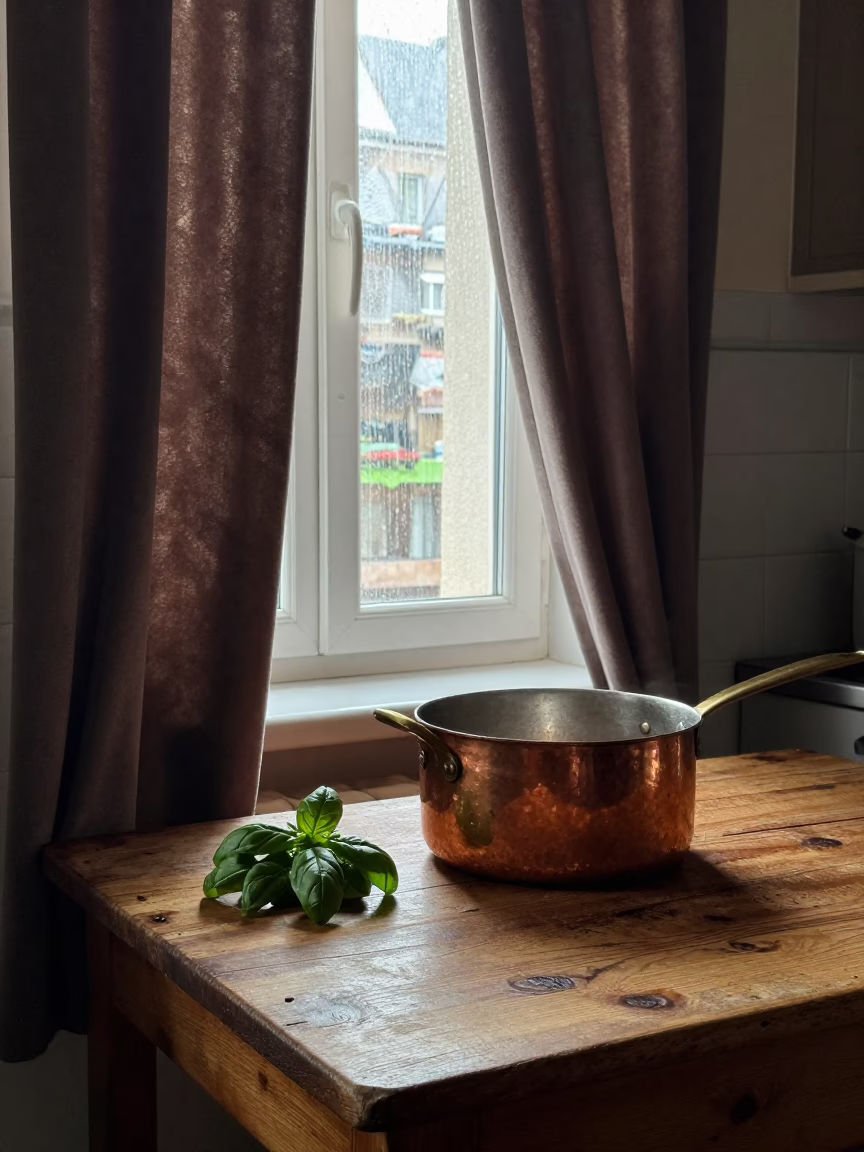 Basil at First Light in in Budapest, Hungary