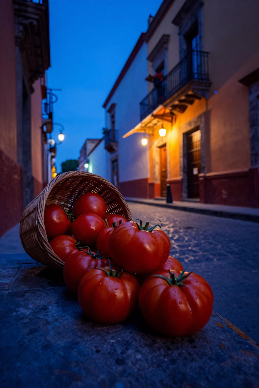 Basket at Blue Hour in Guadalajara in in Guadalajara, Mexico