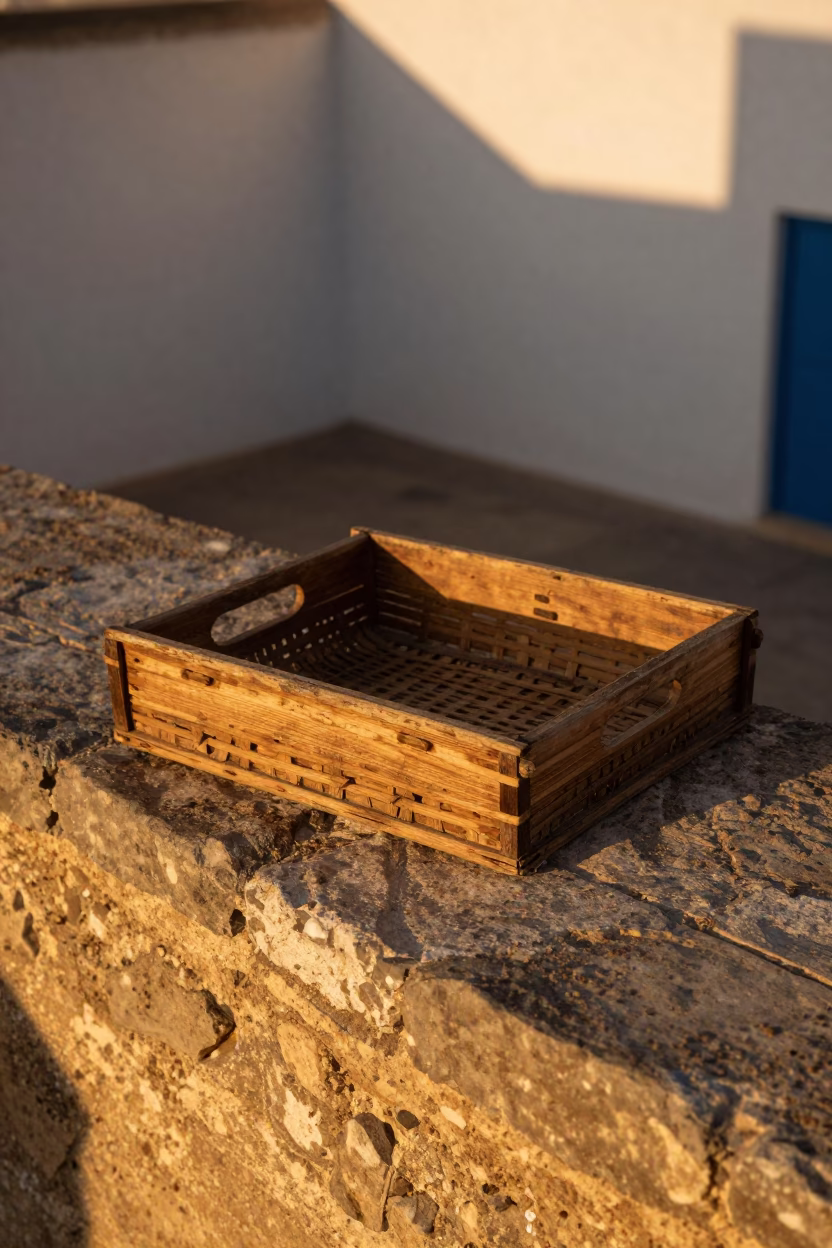 Basket Tray in Essaouira in in Essaouira, Morocco