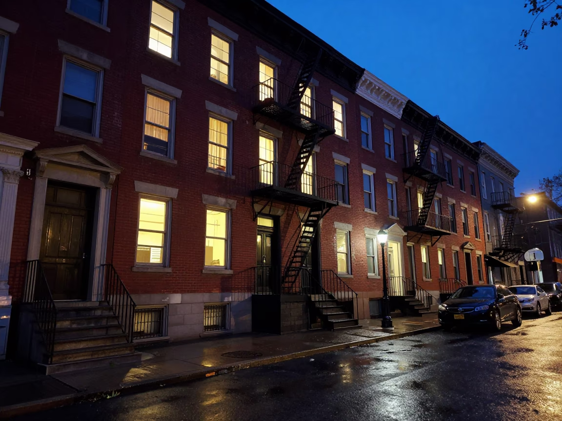 Basketball in Philadelphia at Blue Hour in in Philadelphia, Pennsylvania, United States