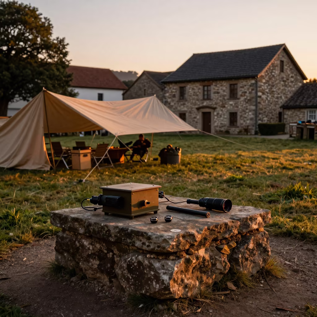 Basque Parade Ground Stove Igniter Kit Evening in on a parade ground in the Basque Country