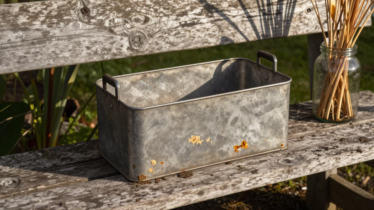 Battered Metal Toolbox in Auckland in in Auckland, New Zealand