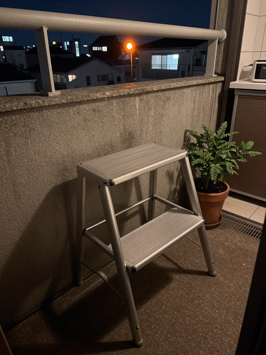Battered Step Stool in Osaka in in Osaka, Japan