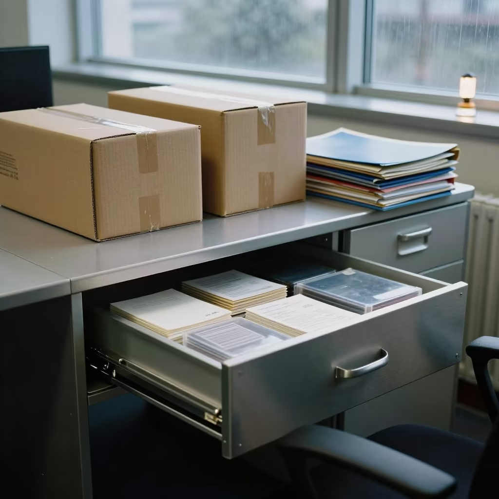 Battery Drawer Boardroom Office Monsoon Light in at a boardroom table before a meeting in Bydgoszcz