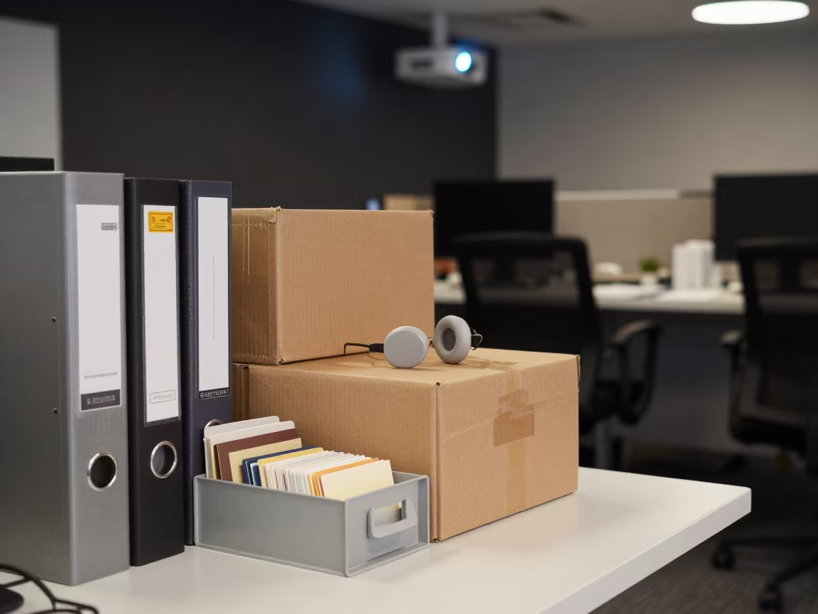 Battery Drawer Under Office Light in inside an open-plan office bay in Mar del Plata