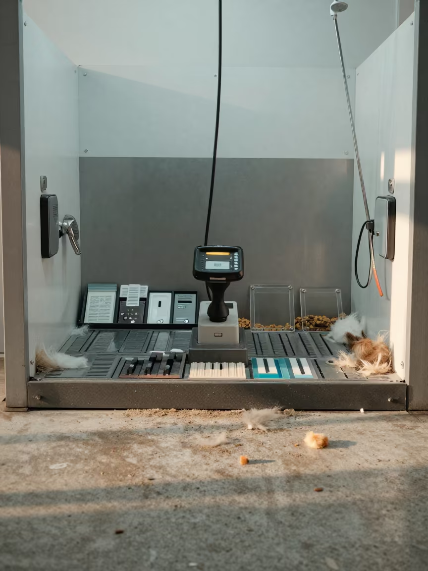 Battery Tray And Cards At Addis Ababa Dog Wash in at a self-serve dog wash station in Addis Ababa