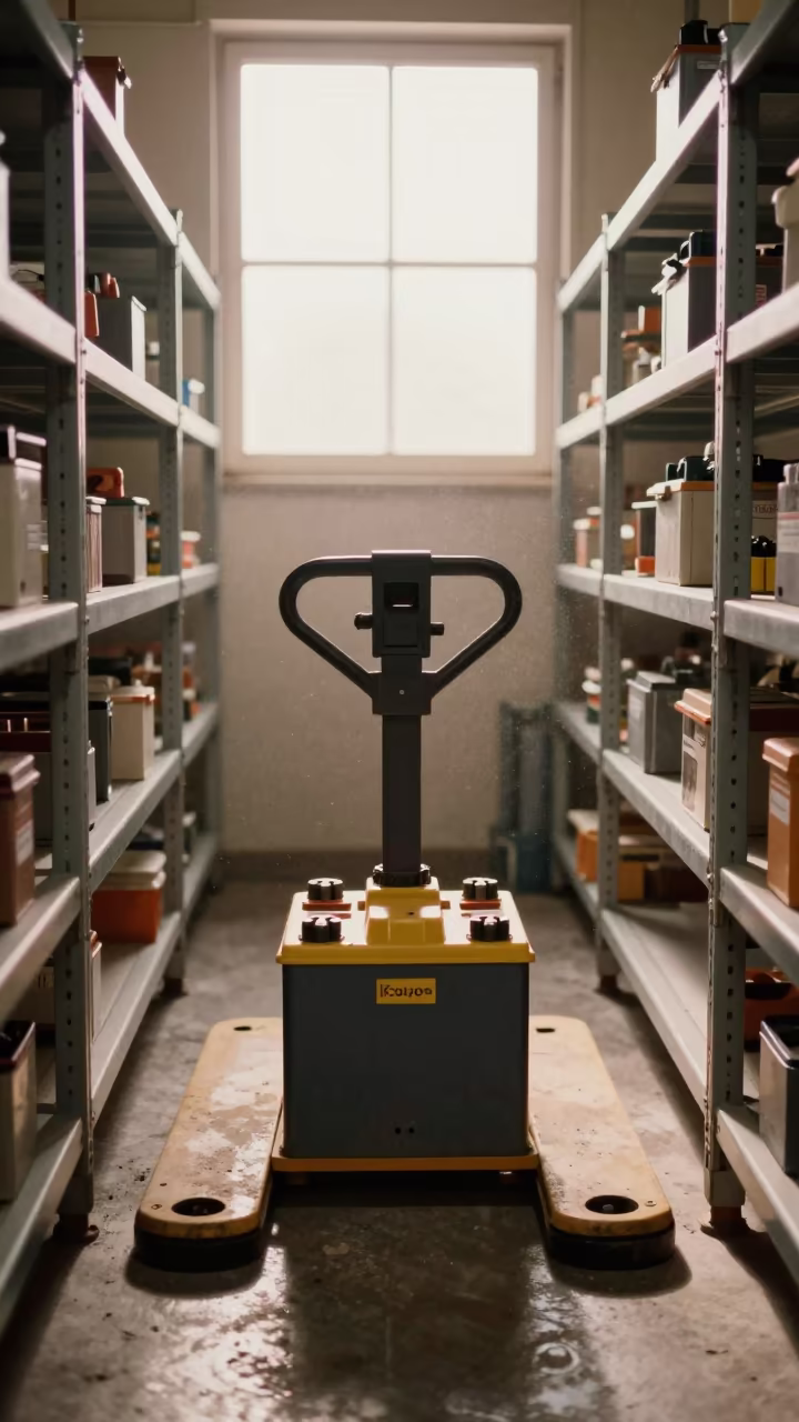 Battery Watering Kit in Chilled Distribution Bay in inside a chilled distribution bay near Barcelona