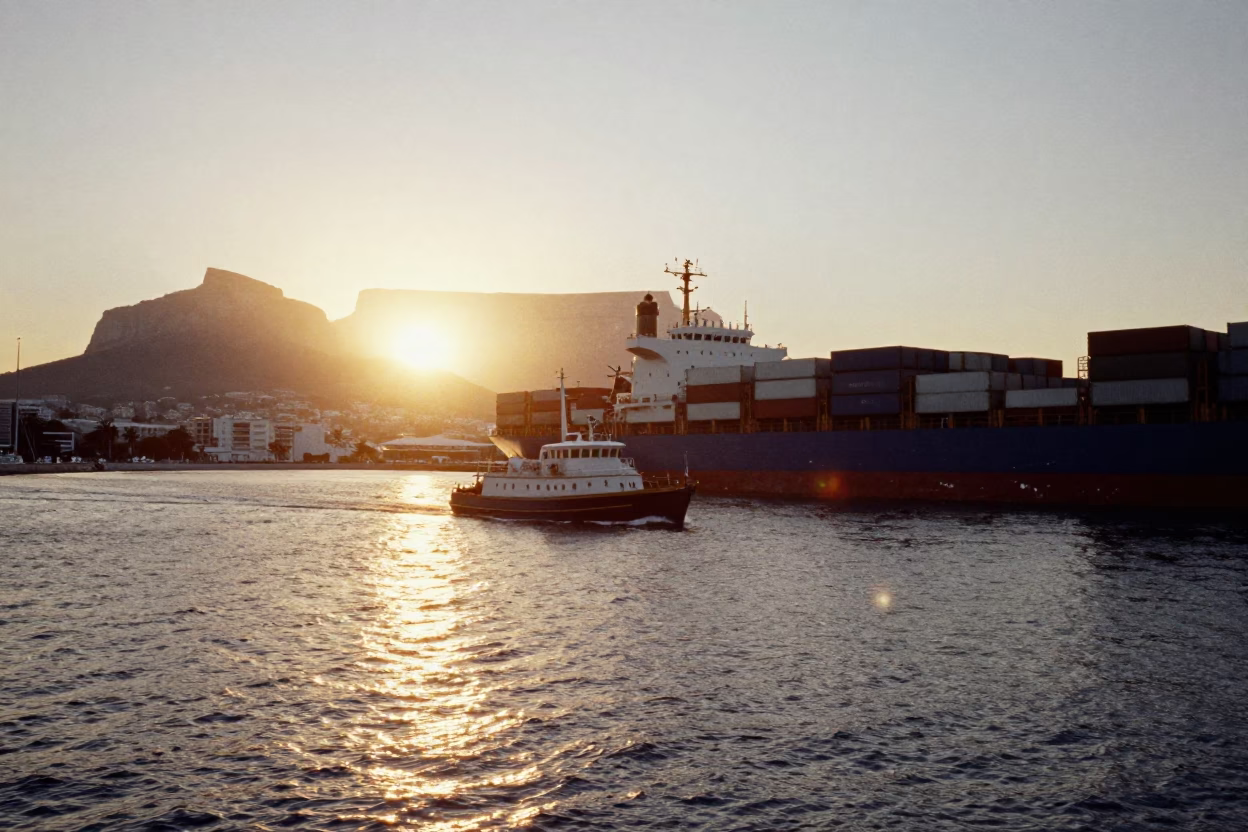 Bay Harbor at Golden Hour in Cape Town in in Cape Town, South Africa