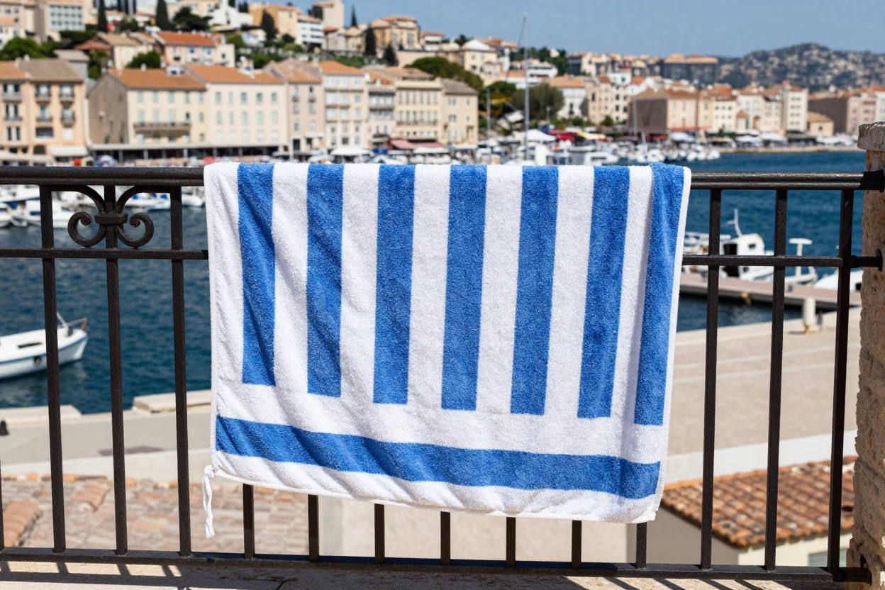 Beach Towel in Marseille in in Marseille, France