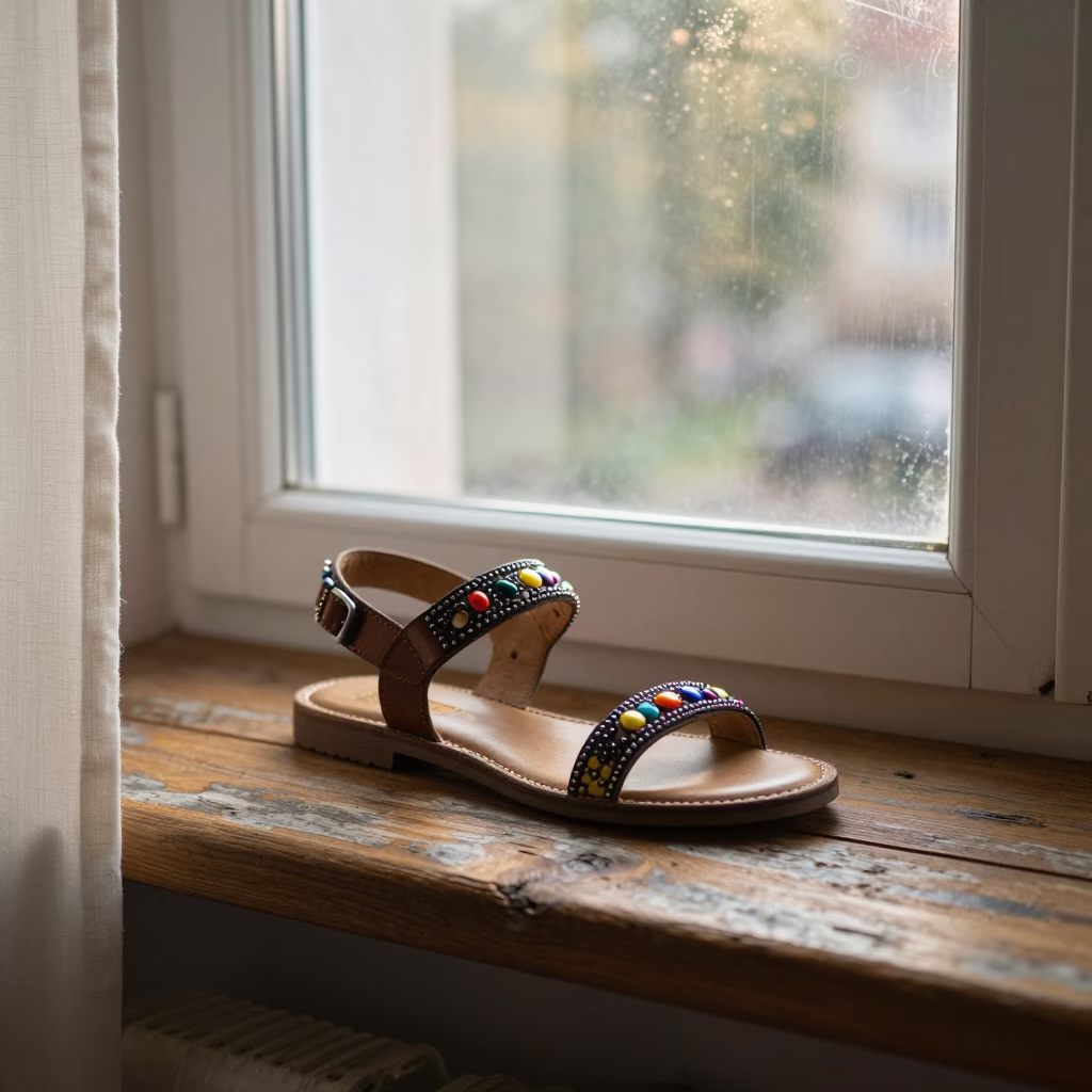 Beaded Sandal in Berlin in in Berlin, Germany