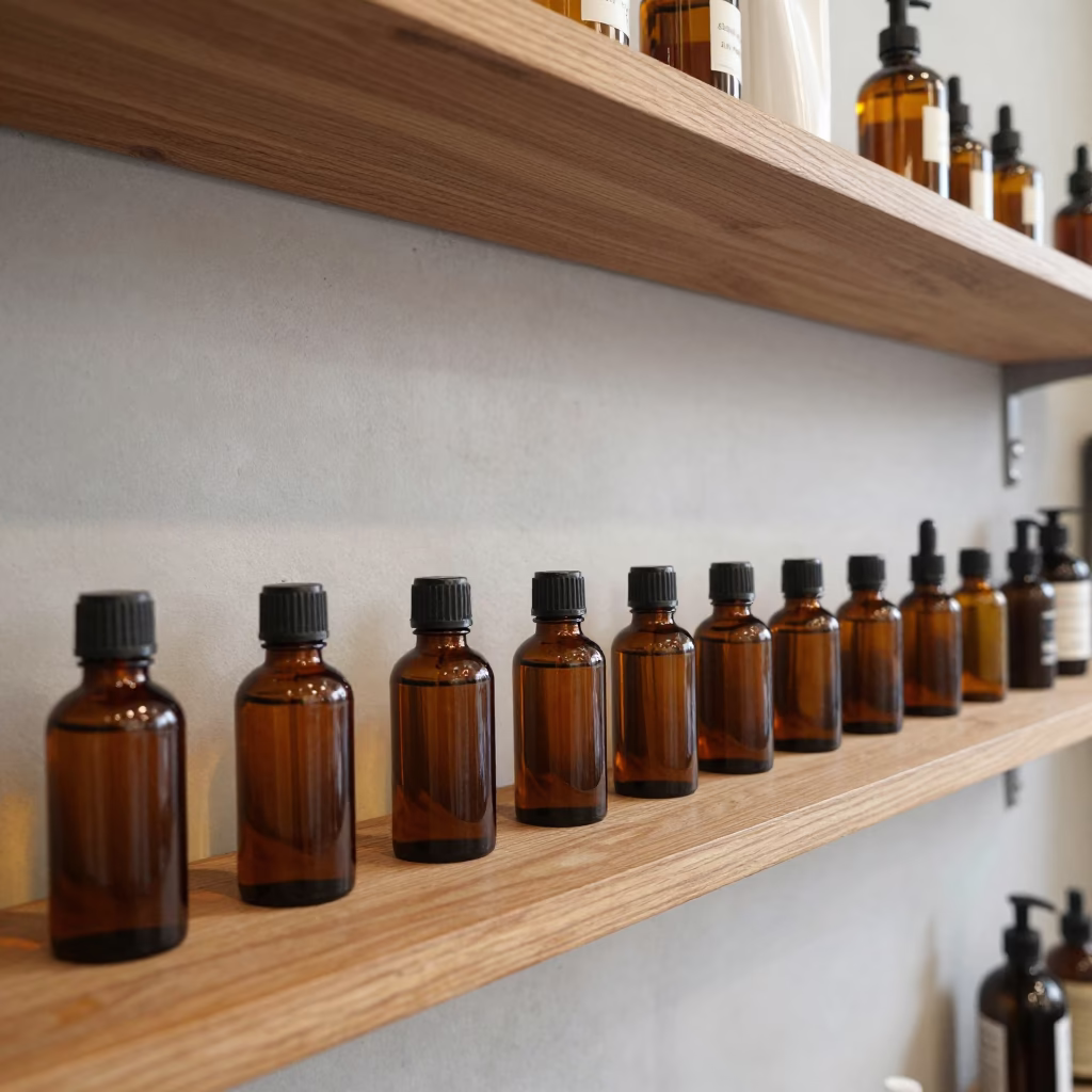 Beard Oil Tester Shelf in Bogura Salon in inside a salon row in Bogura