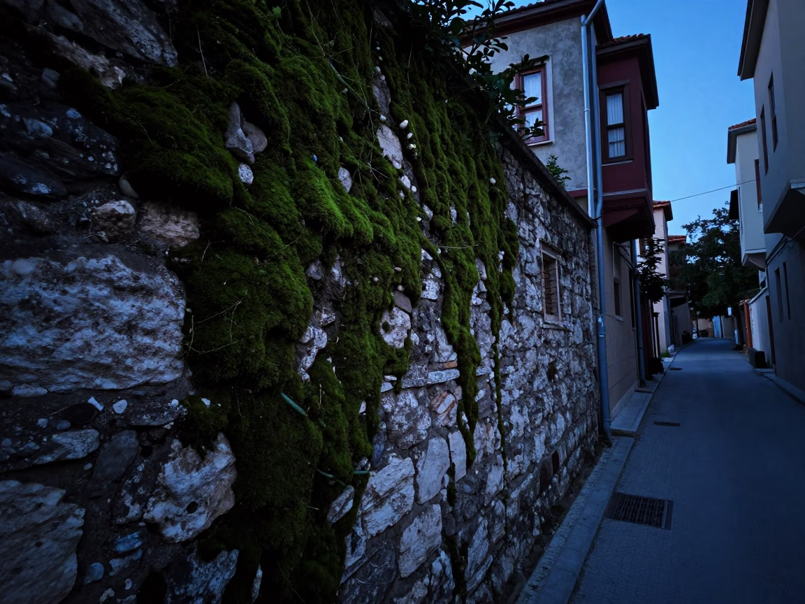 Before Dawn at The Still Hours Before Dawn Light in Istanbul in in Istanbul, Turkey