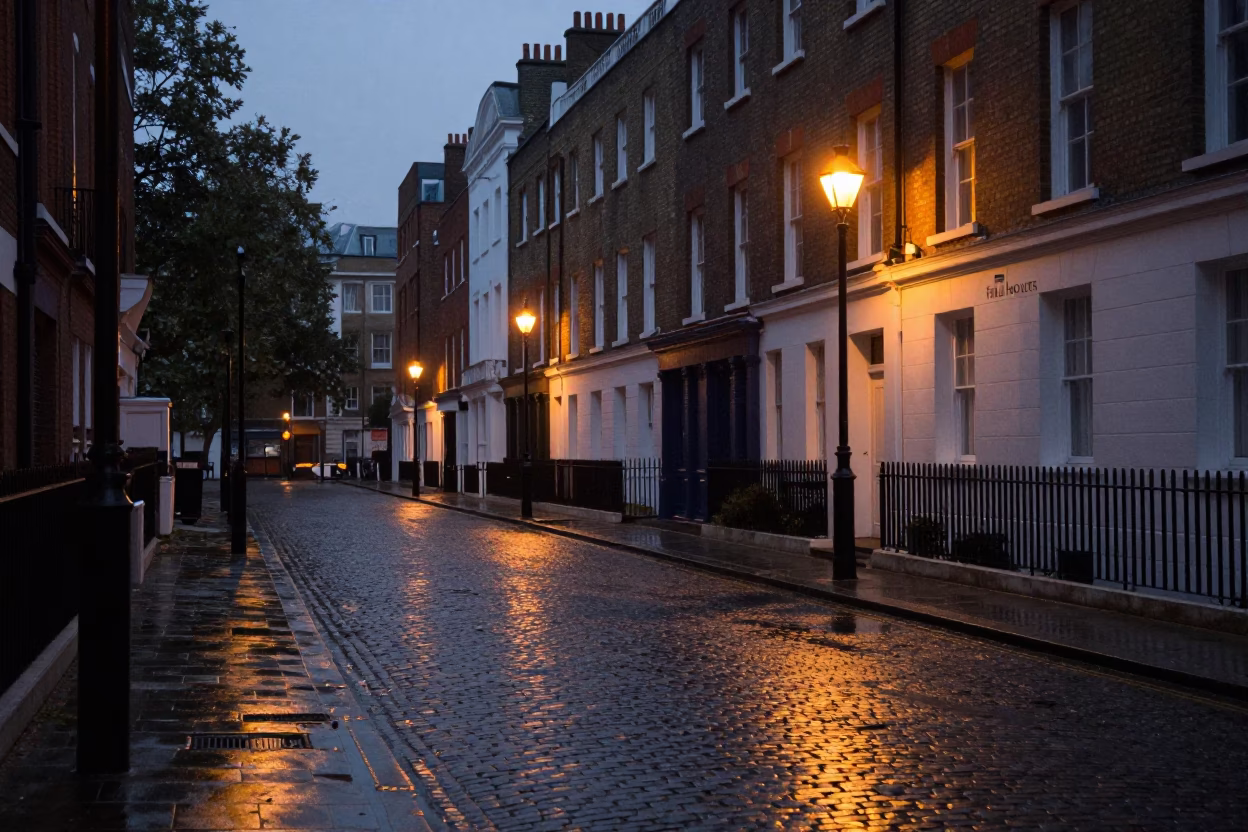 Before Dawn at The Still Hours Before Dawn Light in London in in London, United Kingdom