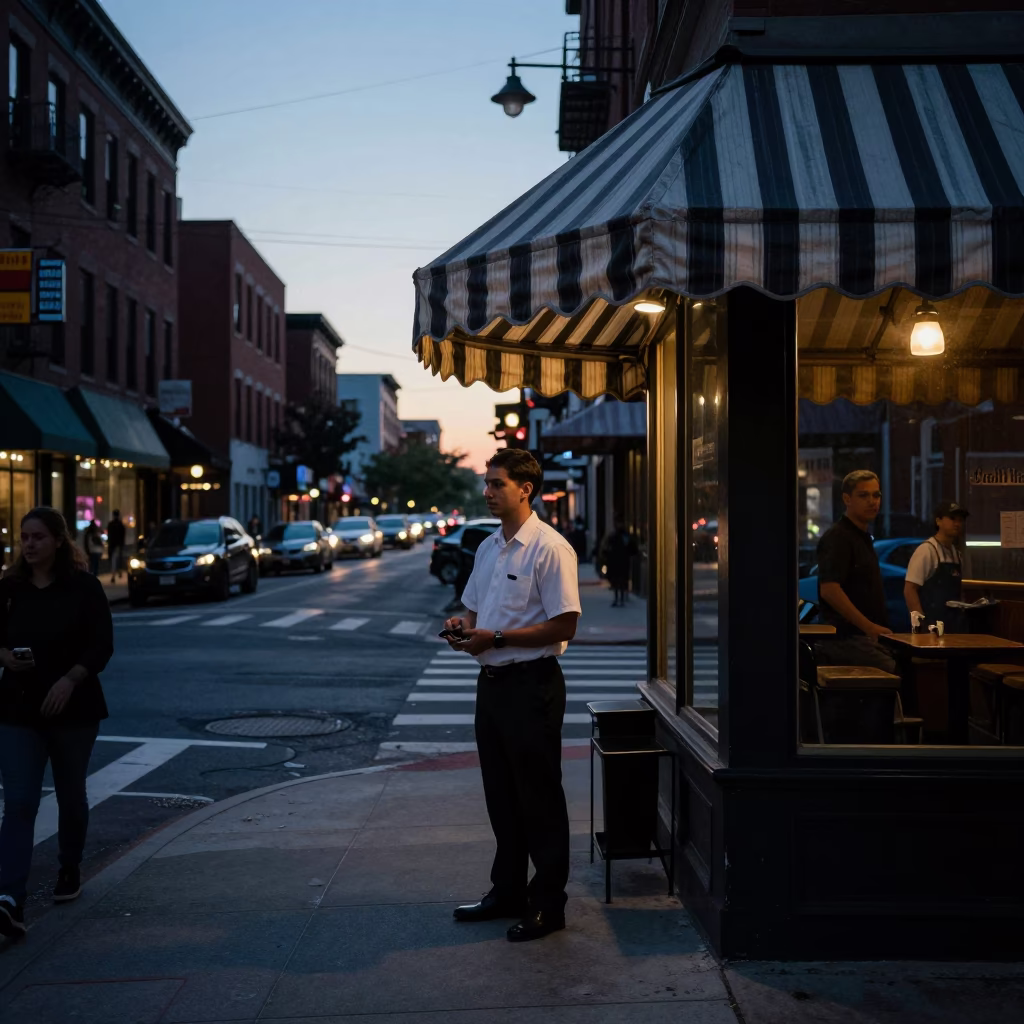 Before Dawn at The Still Hours Before Dawn Light in Philadelphia in in Philadelphia, Pennsylvania, United States